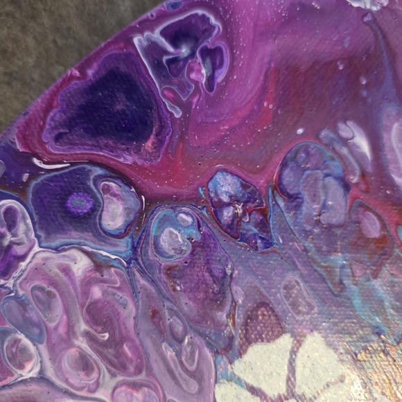 HANDCRAFTED Abstract Heart Painting HANDMADE HANDPAINTED Home Wall Art Decor - Picture 8 of 17